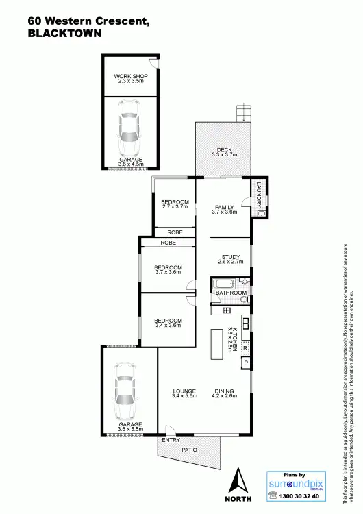 Floorplan of Homely house listing, 60 Western Crescent, Blacktown NSW 2148