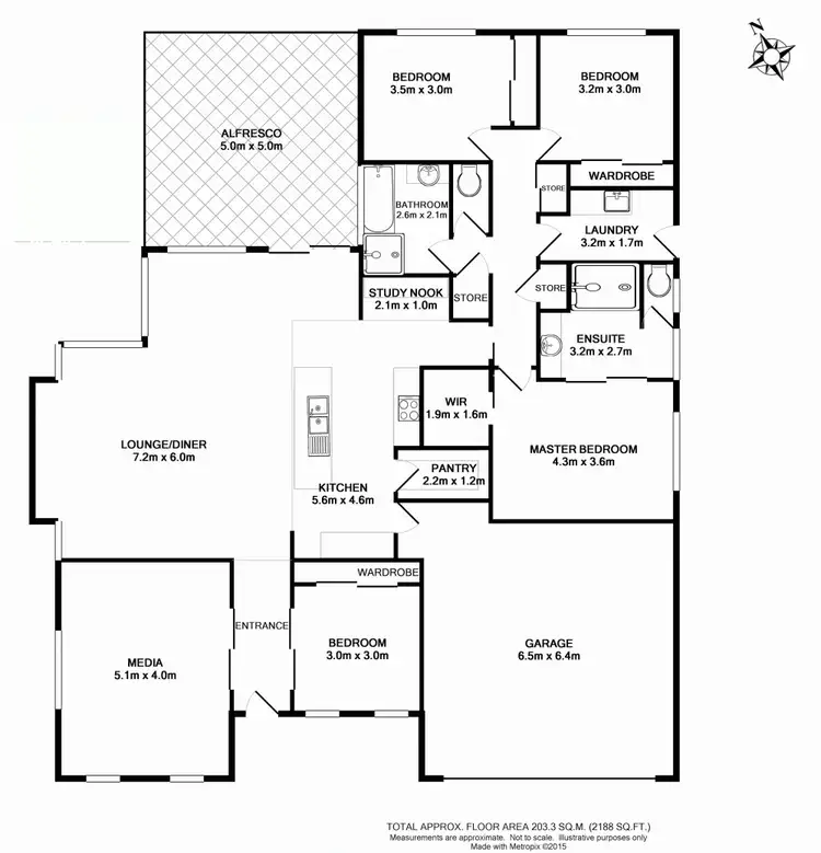 Floorplan of Homely house listing, 14 Plover Court, Highfields QLD 4352