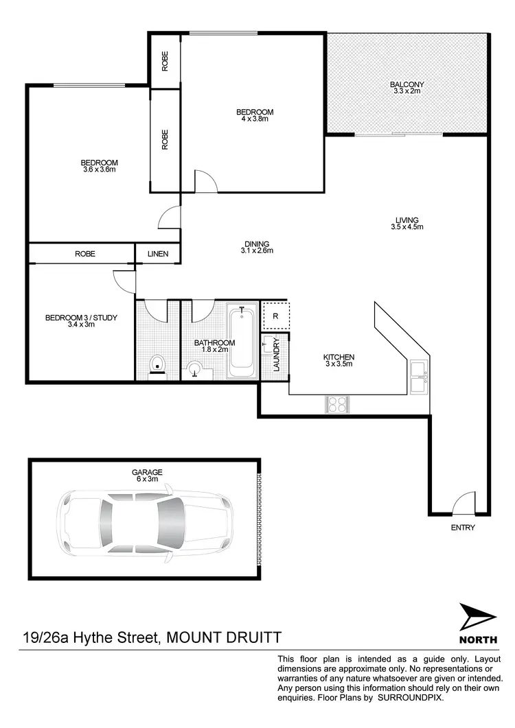 Floorplan of Homely unit listing, 19/26A Hythe Street, Mount Druitt NSW 2770