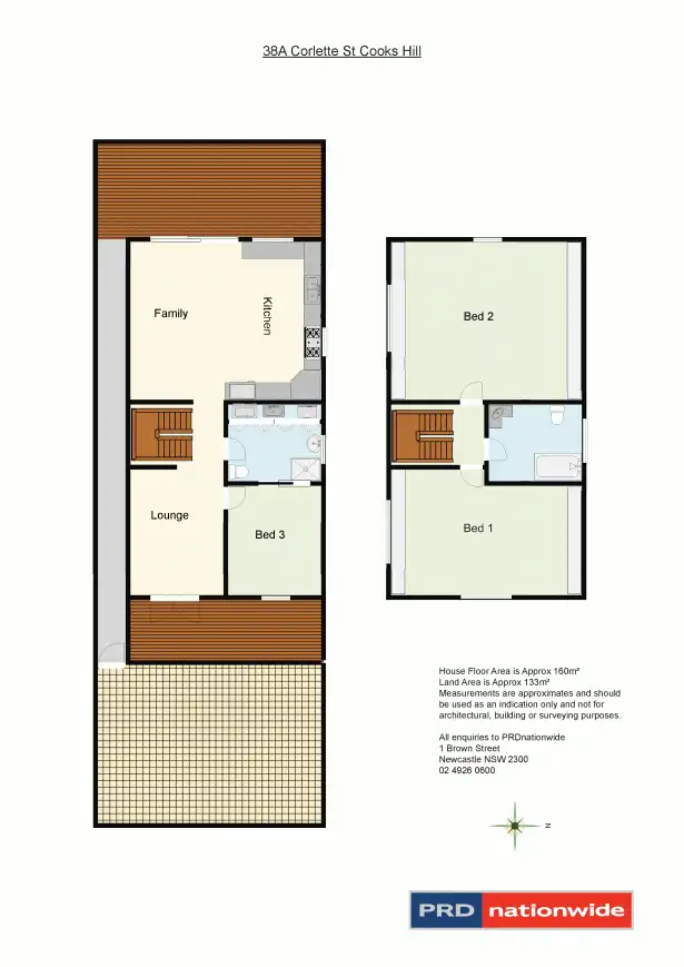 Floorplan of Homely house listing, 38A Corlette street, Cooks Hill NSW 2300
