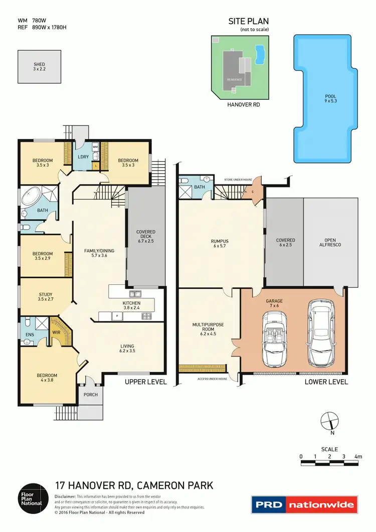 Floorplan of Homely house listing, 17 Hanover Road, Cameron Park NSW 2285