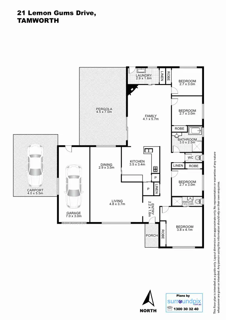 Floorplan of Homely house listing, 21 Lemon Gums, Tamworth NSW 2340