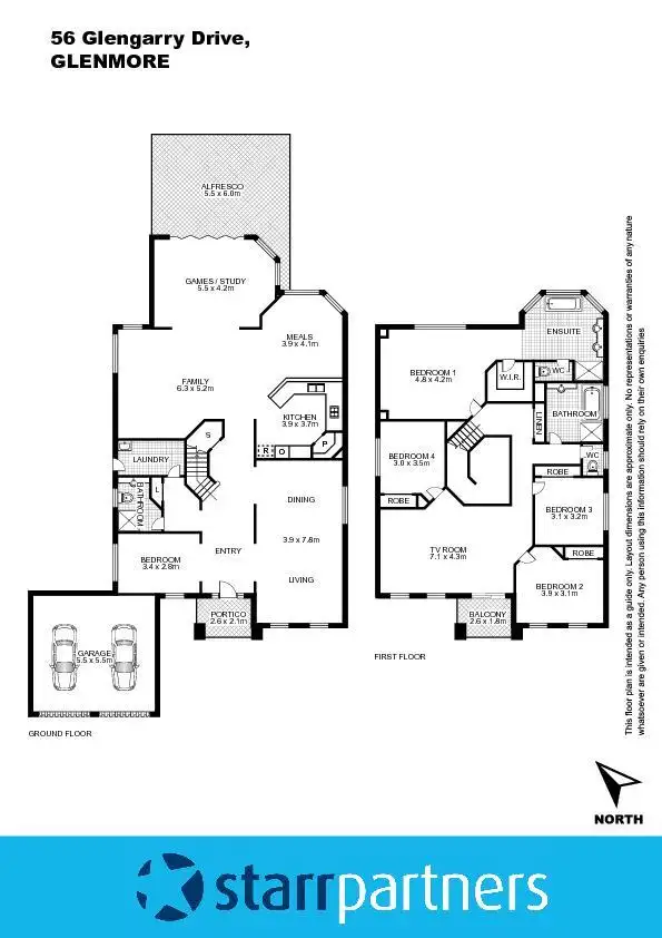 Floorplan of Homely house listing, 56 Glengarry Drive, Glenmore Park NSW 2745