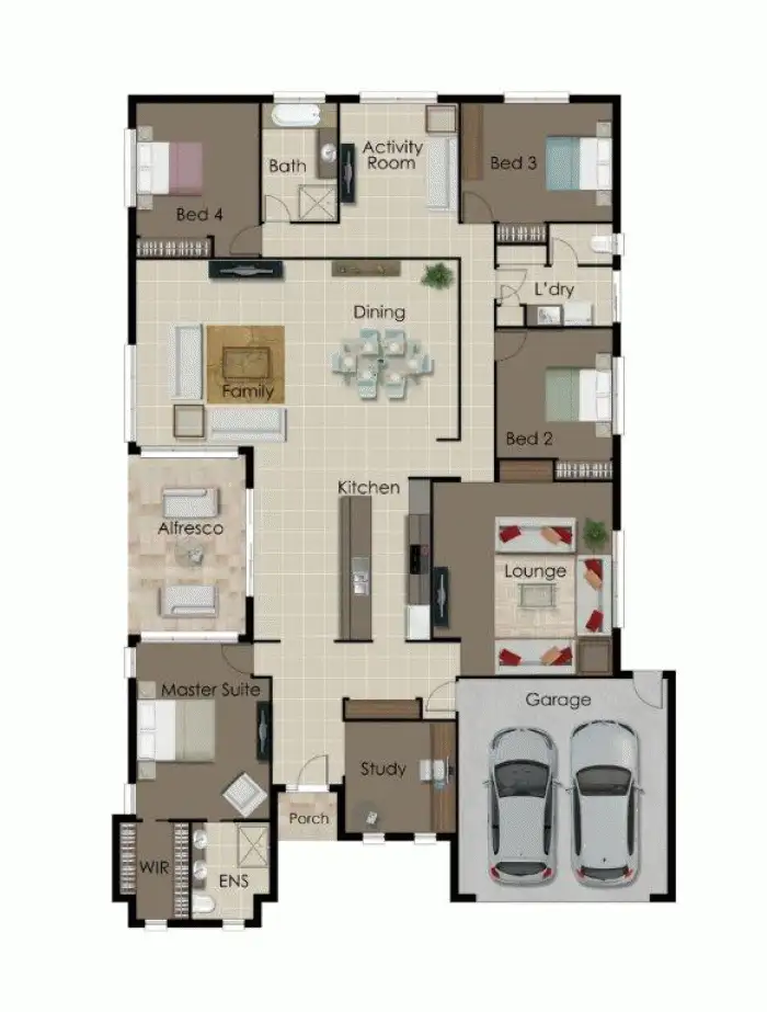 Floorplan of Homely house listing, 11 Emmaville Crescent, Ormeau QLD 4208