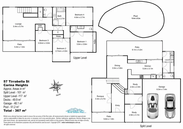 Floorplan of Homely house listing, 57 Tirrabella Street, Carina Heights QLD 4152