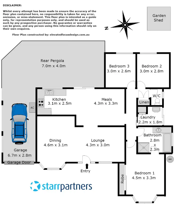 Floorplan of Homely house listing, .13 Scotney Place, Quakers Hill NSW 2763