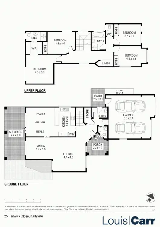 Floorplan of Homely house listing, 25 Fenwick Close, Kellyville NSW 2155
