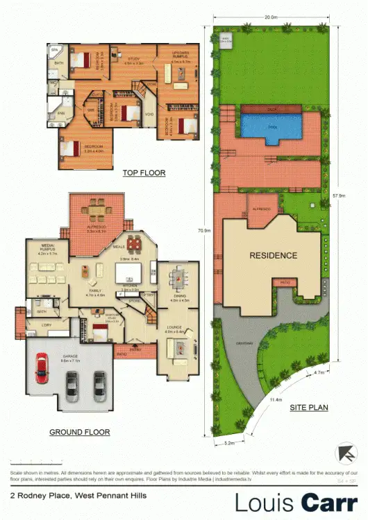 Floorplan of Homely house listing, 2 Rodney Place, West Pennant Hills NSW 2125