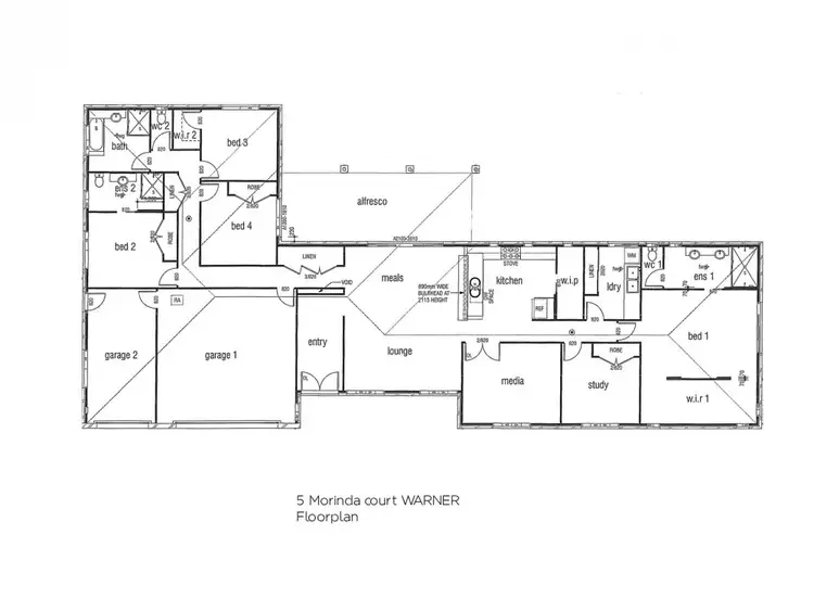 Floorplan of Homely house listing, 5 Morinda Ct, Warner QLD 4500