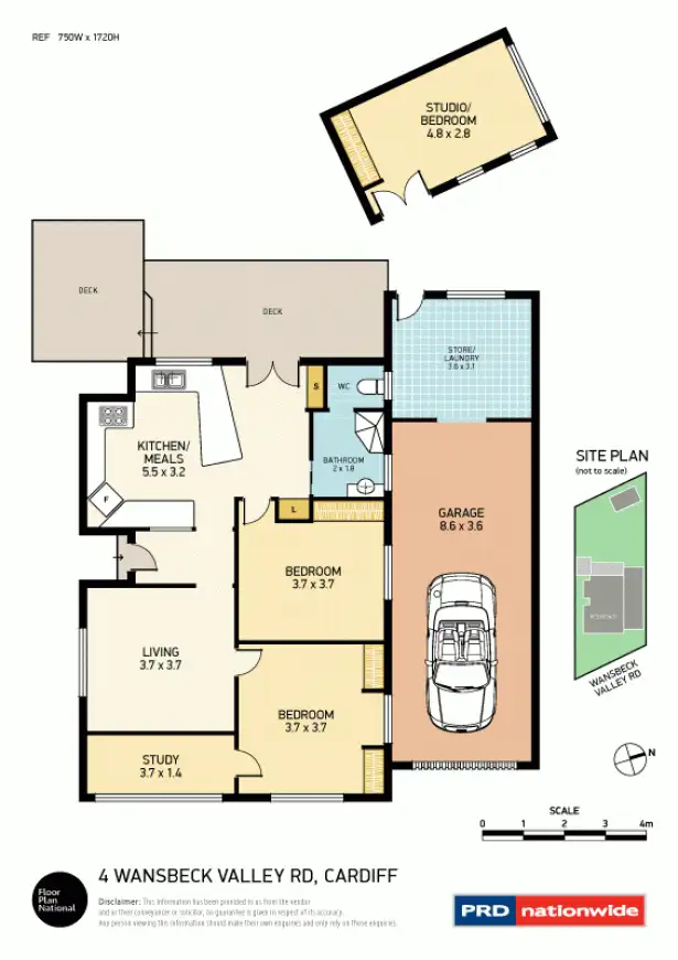 Floorplan of Homely house listing, 4 Wansbeck Valley Road, Cardiff NSW 2285