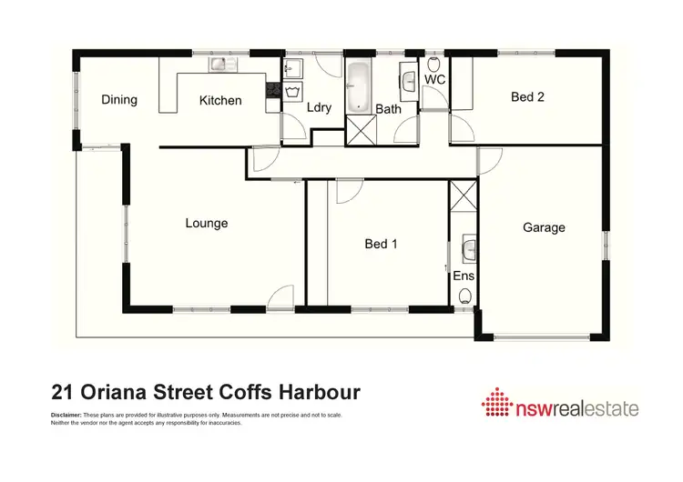 Floorplan of Homely house listing, 21 Oriana Street, Coffs Harbour NSW 2450
