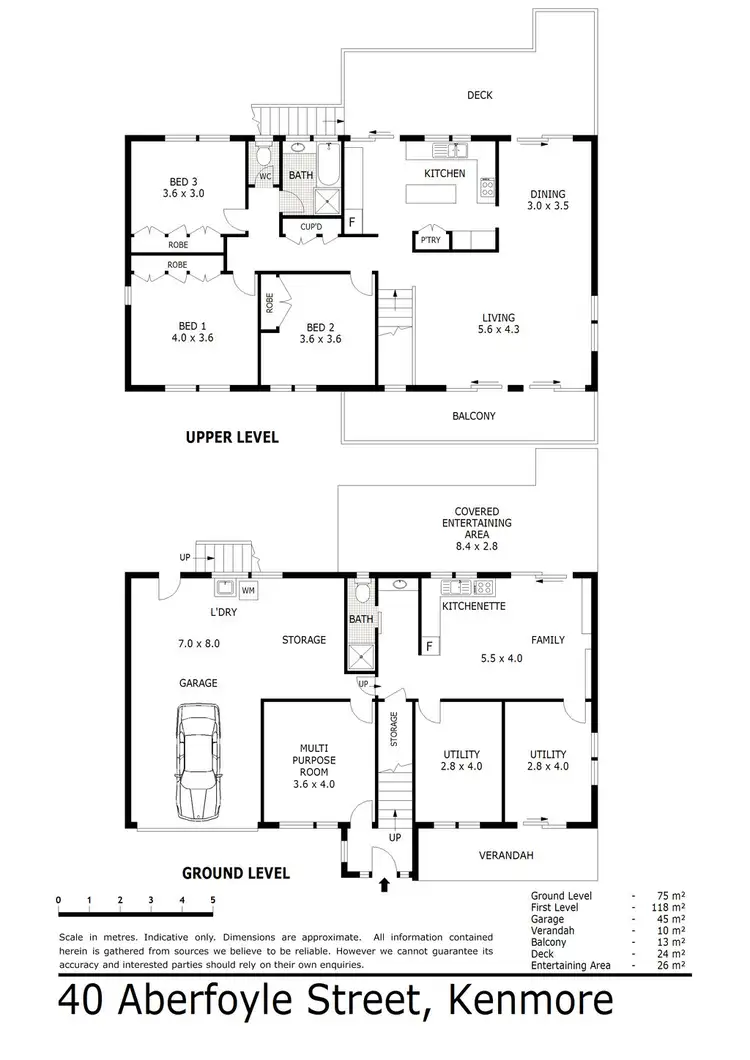 Floorplan of Homely house listing, 40 Aberfoyle Street, Kenmore QLD 4069