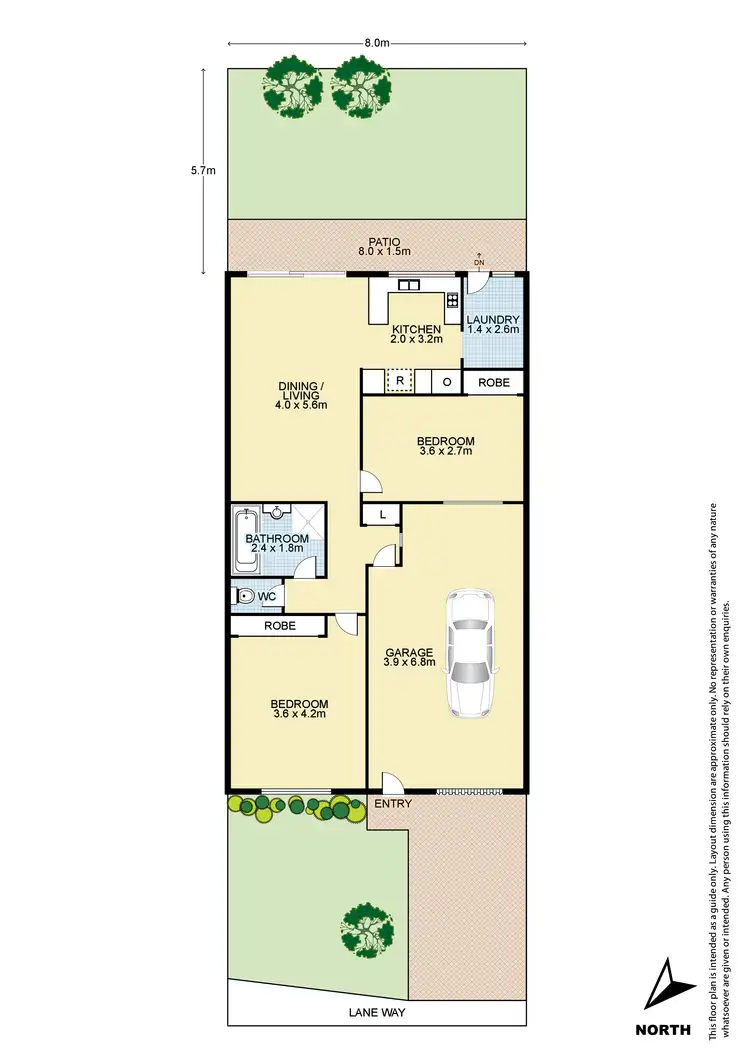 Floorplan of Homely villa listing, 9/1 Myrtle Street, Prospect NSW 2148