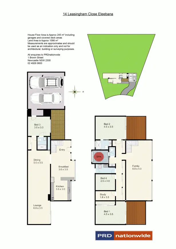 Floorplan of Homely house listing, 14 Leasingham Close, Eleebana NSW 2282