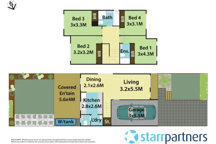Floorplan of Homely townhouse listing, 1/36 Allawah Street, Blacktown NSW 2148