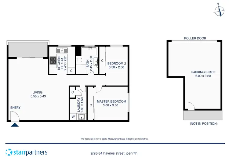 Floorplan of Homely unit listing, 9/30 Haynes Street, Penrith NSW 2750