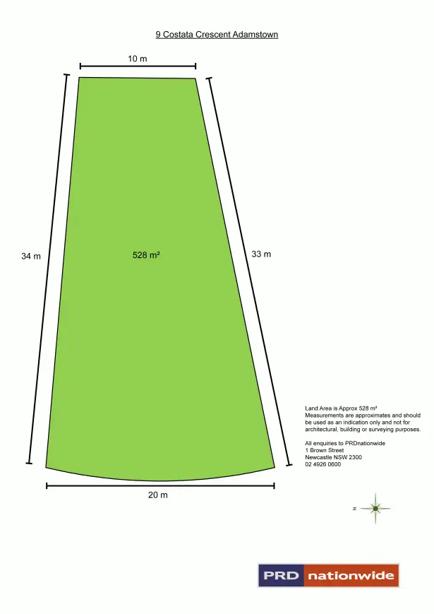 Floorplan of Homely land listing, 9 Costata Crescent, Adamstown NSW 2289