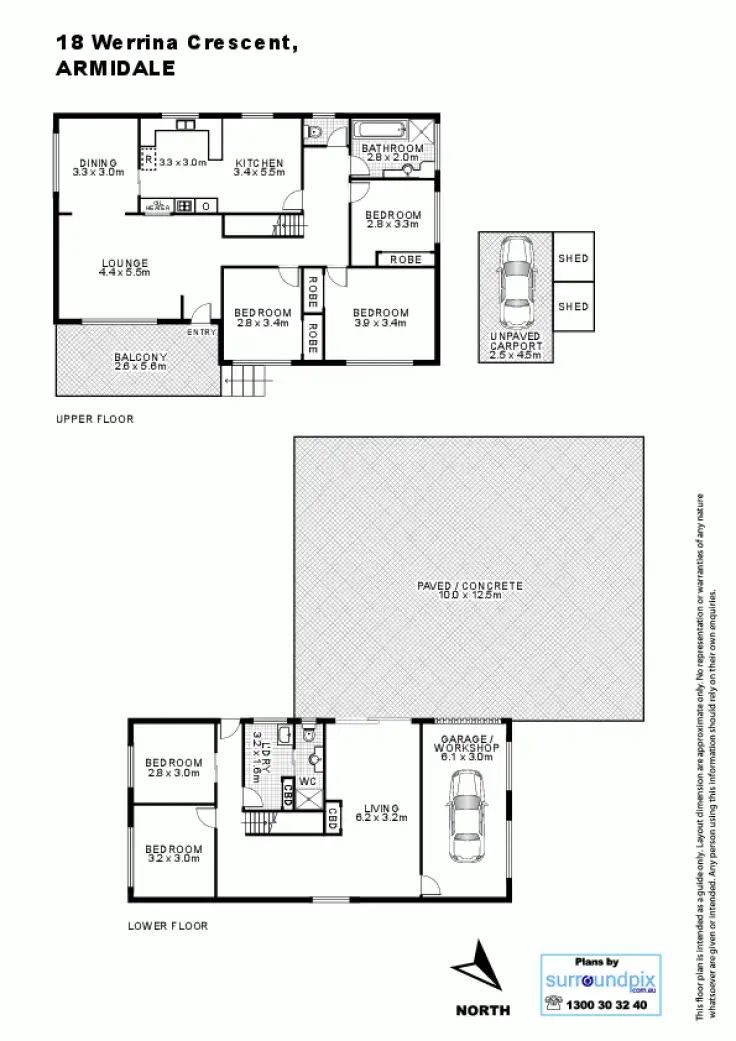 Floorplan of Homely house listing, 18 Werrina Crescent, Armidale NSW 2350