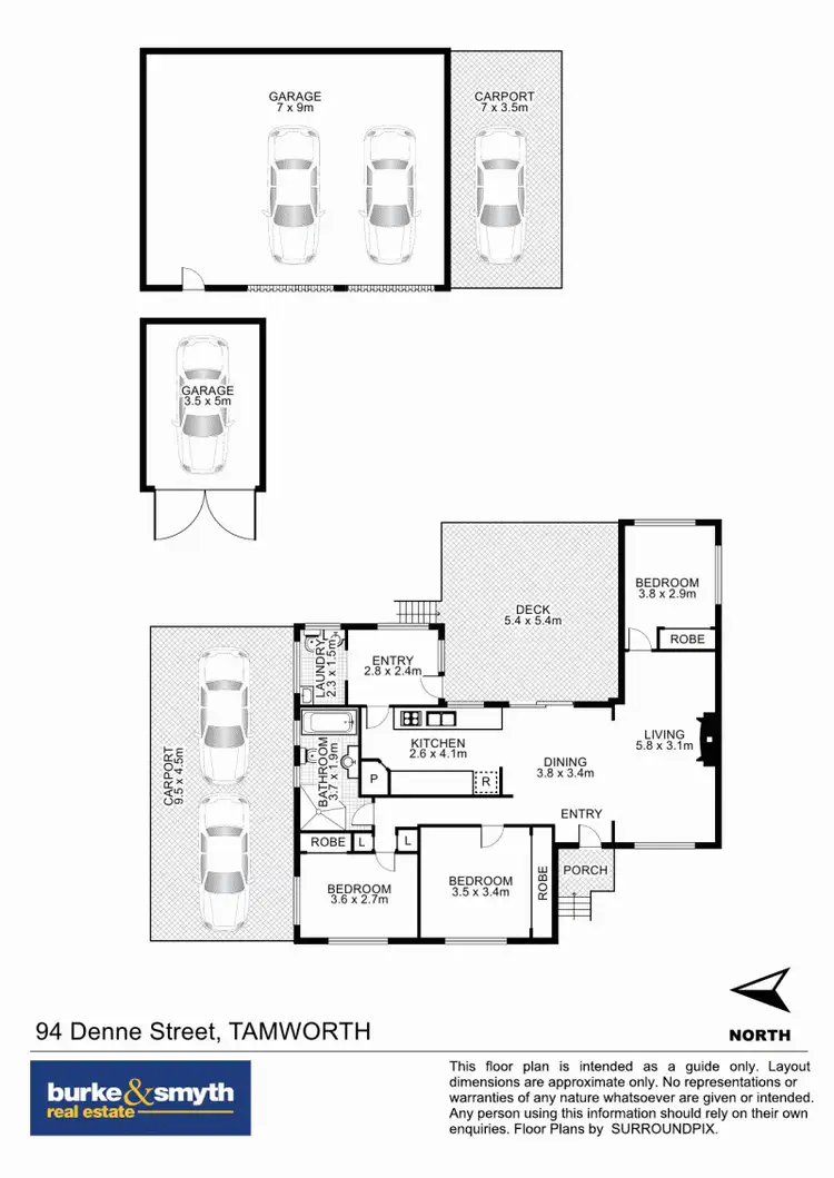 Floorplan of Homely house listing, 94 Denne Street, Tamworth NSW 2340