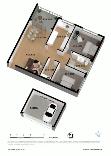 Floorplan of Homely unit listing, 14/504 Church Street, North Parramatta NSW 2151