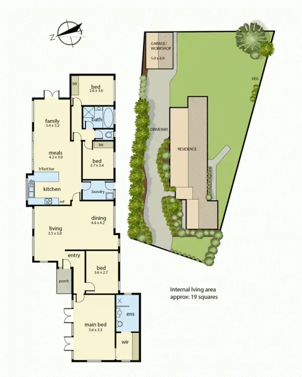 Floorplan of Homely house listing, 4 Broxbourne Brae, Mornington VIC 3931