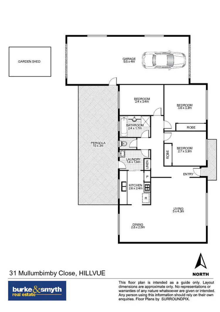 Floorplan of Homely house listing, 31 Mullumbimby Close, Tamworth NSW 2340