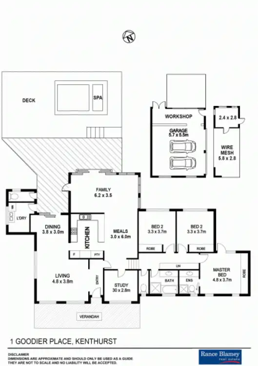 Floorplan of Homely house listing, 1 Goodier Place, Kenthurst NSW 2156