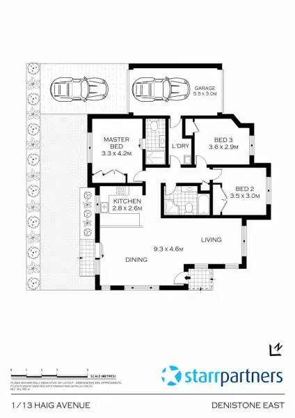 Floorplan of Homely villa listing, 1/13 Haig Av, Denistone East NSW 2112