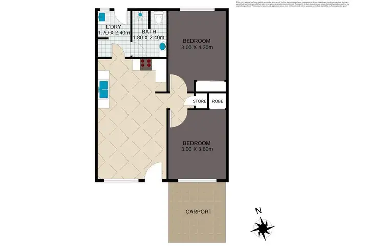 Floorplan of Homely unit listing, 5/12 Ellis Street, Wilsonton QLD 4350