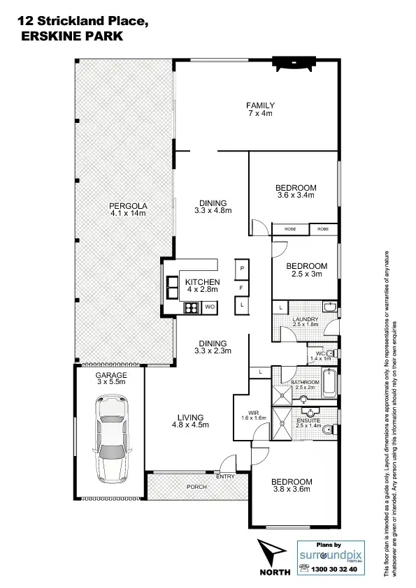 Floorplan of Homely house listing, 12 Strickland Place, Erskine Park NSW 2759