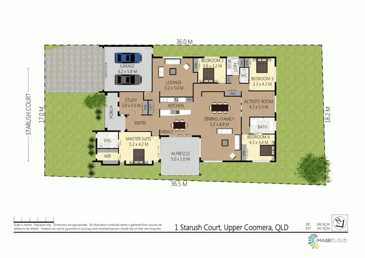 Floorplan of Homely house listing, 1 Starush Court, Upper Coomera QLD 4209