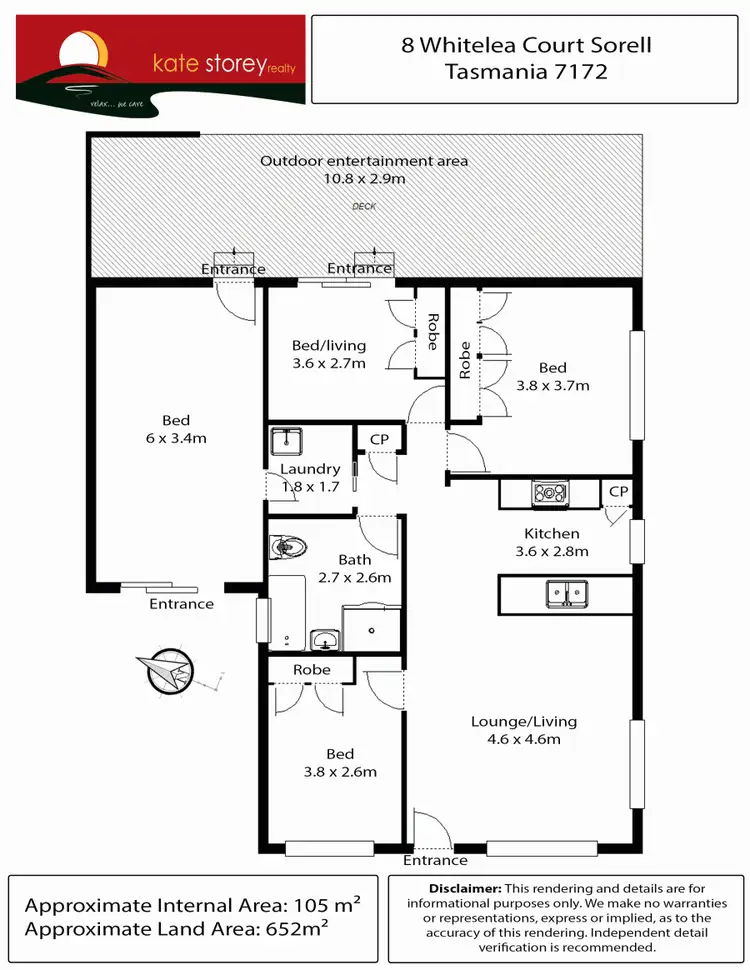 Floorplan of Homely house listing, 8 Whitelea Court, Sorell TAS 7172