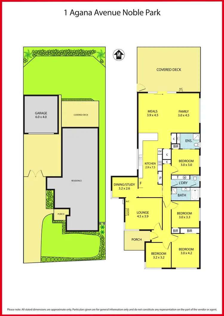 Floorplan of Homely house listing, 1 Agana Avenue, Noble Park VIC 3174
