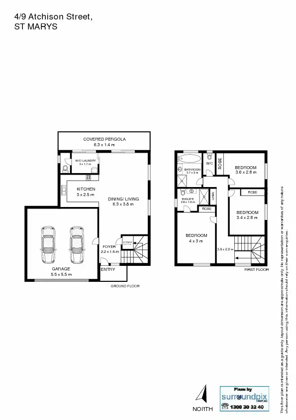 Floorplan of Homely townhouse listing, 4/9 Atchison Street, St Marys NSW 2760