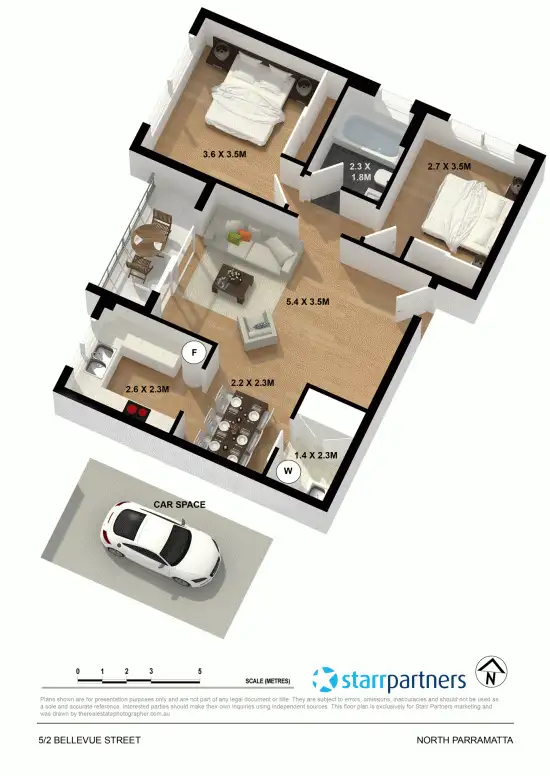 Floorplan of Homely unit listing, 5/2 Bellevue Street, North Parramatta NSW 2151