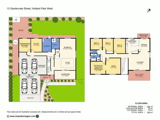 Floorplan of Homely house listing, 13 Gardenvale Street, Holland Park West QLD 4121
