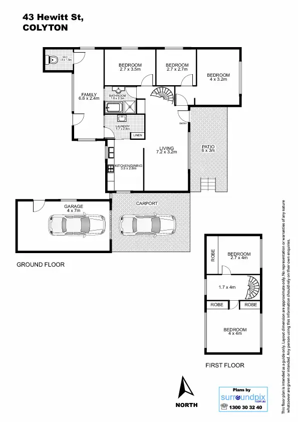 Floorplan of Homely house listing, 43 Hewitt Street, Colyton NSW 2760