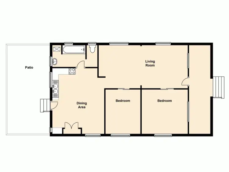 Floorplan of Homely house listing, 260 Beaconsfield Terrace, Brighton QLD 4017
