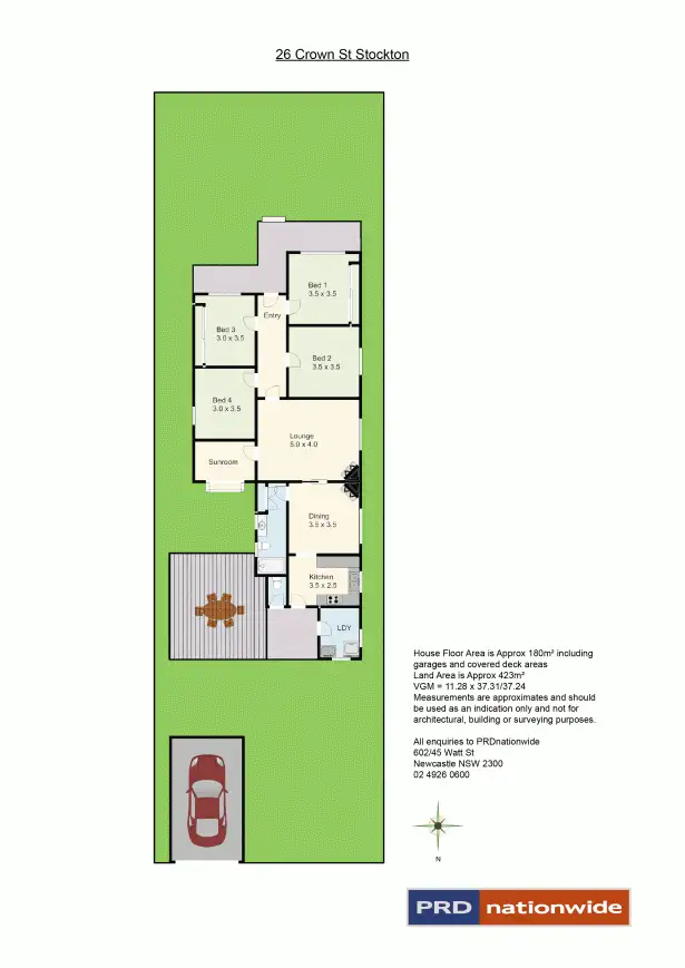 Floorplan of Homely house listing, 26 Crown Street, Stockton NSW 2295