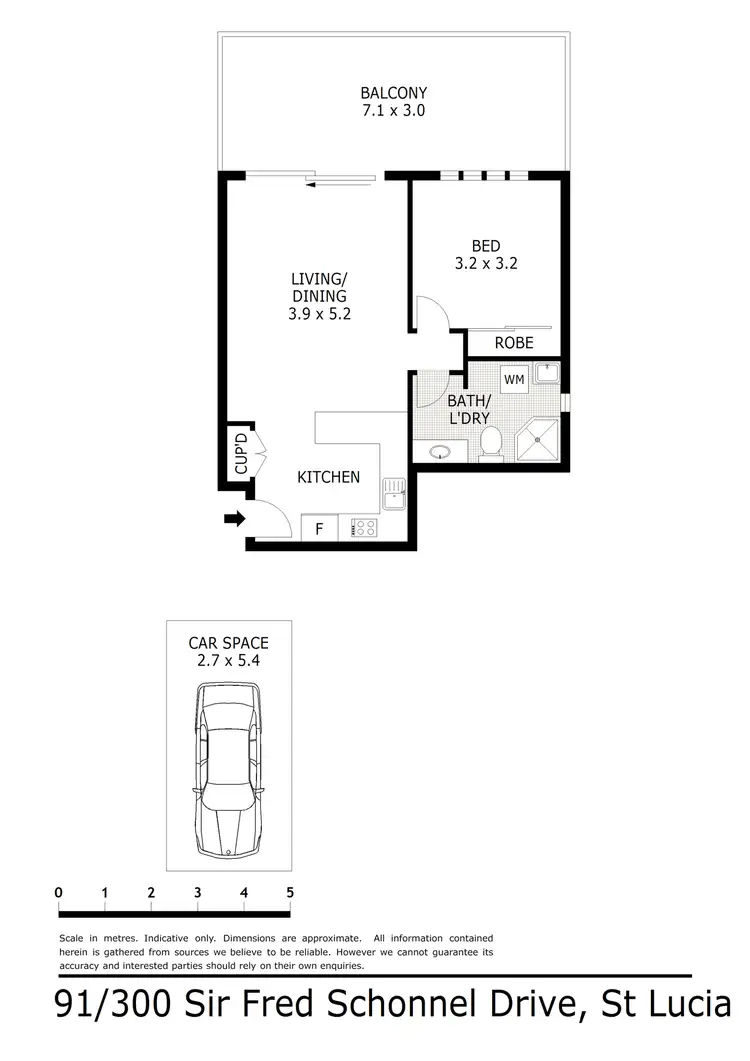 Floorplan of Homely unit listing, 91/300 Sir Fred Schonell Drive, St Lucia QLD 4067