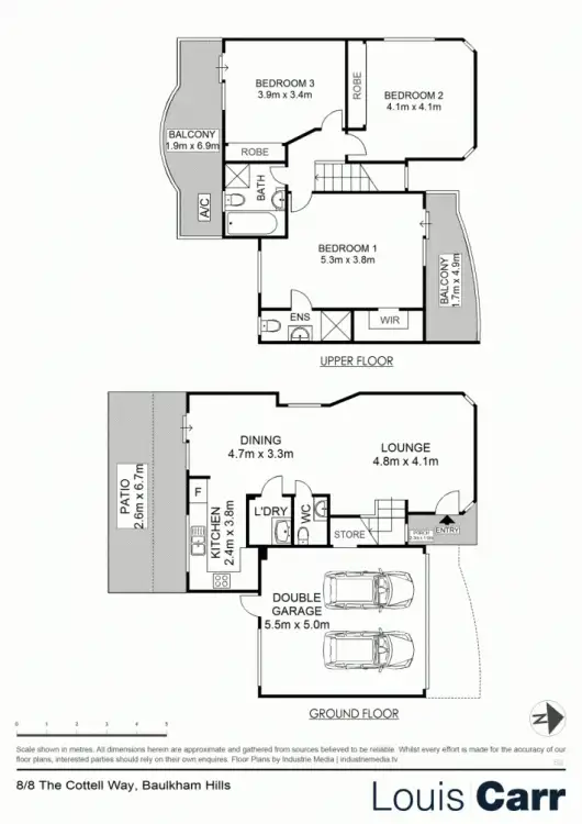 Floorplan of Homely house listing, 8/8 The Cottell Way (access via Windsor Road), Baulkham Hills NSW 2153
