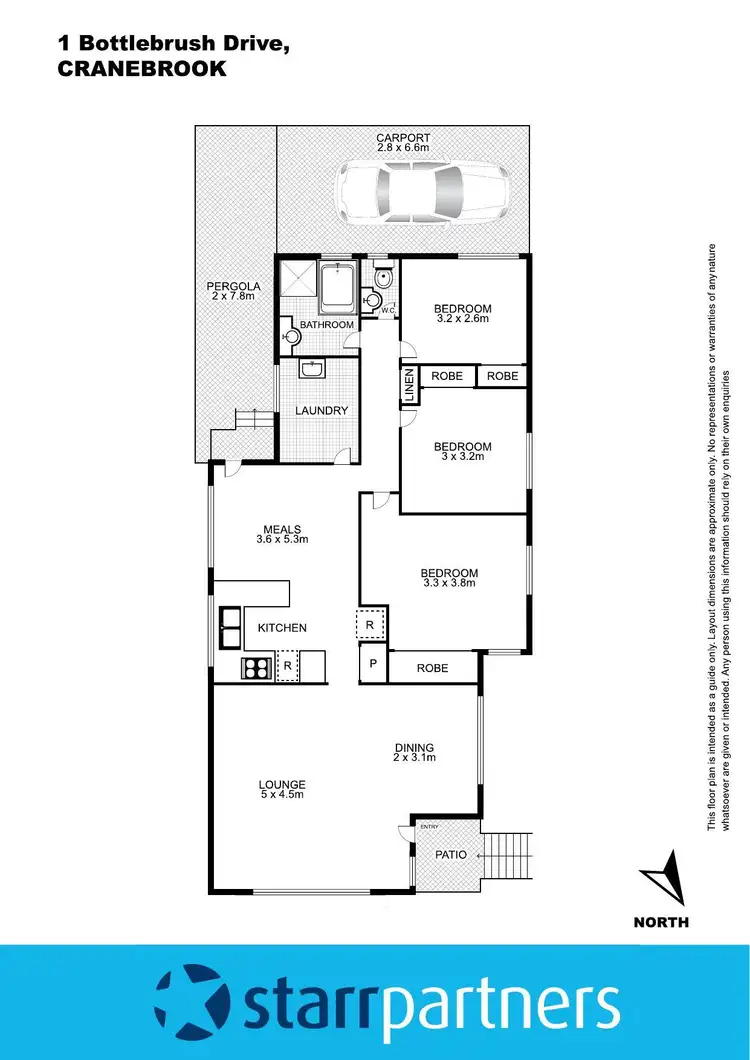 Floorplan of Homely house listing, 1 Bottlebrush Drive, Cranebrook NSW 2749