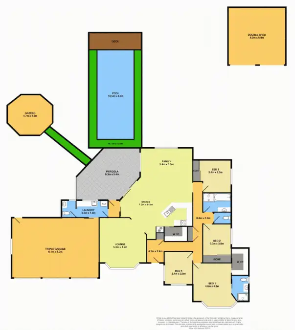 Floorplan of Homely house listing, 48 Bakker Drive, Bonville NSW 2450