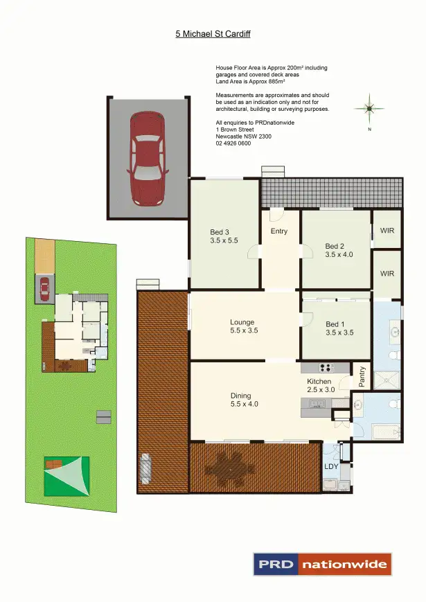 Floorplan of Homely house listing, 5 Michael Street, Cardiff NSW 2285