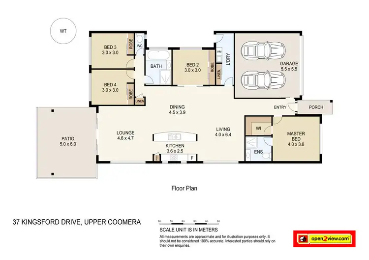 Floorplan of Homely house listing, 37 Kingsford Drive, Upper Coomera QLD 4209