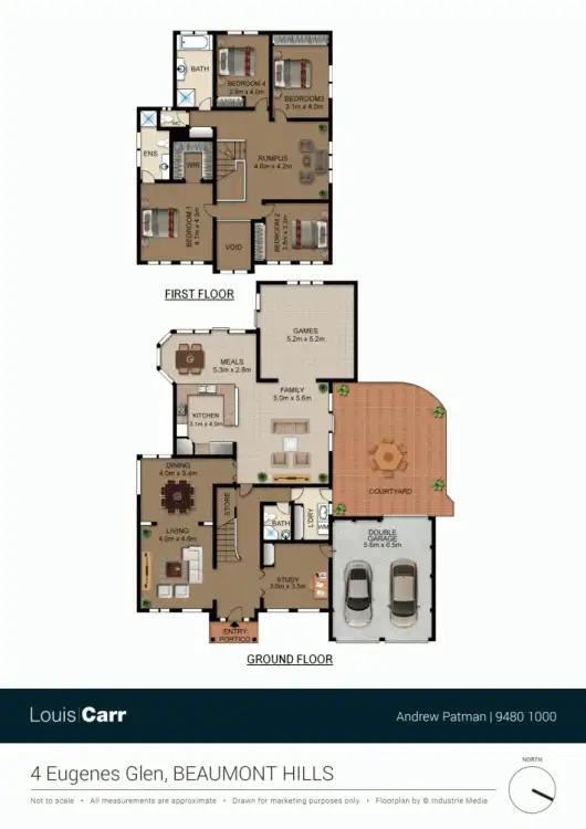 Floorplan of Homely house listing, 4 Eugenes Glen, Beaumont Hills NSW 2155