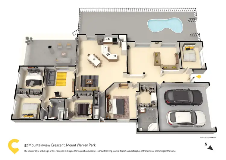 Floorplan of Homely house listing, 32 Mountain View Crescent, Mount Warren Park QLD 4207