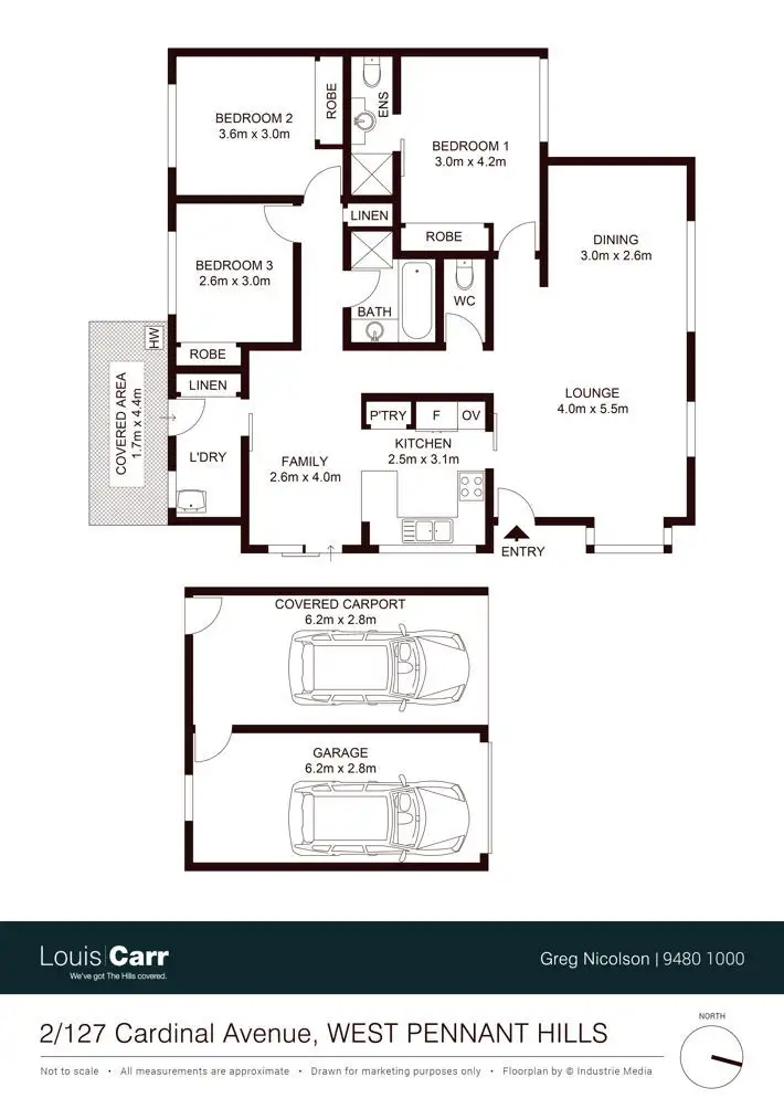 Floorplan of Homely house listing, 2/127 Cardinal Avenue, West Pennant Hills NSW 2125