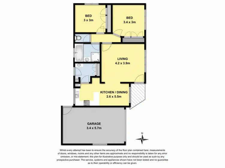 Floorplan of Homely unit listing, 1/1 Skene Street, Colac VIC 3250