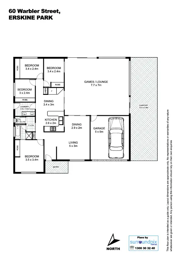 Floorplan of Homely house listing, Address available on request